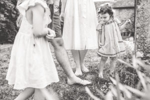photo famille orange vaucluse noir et blanc
