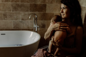 Après le bain enveloppé